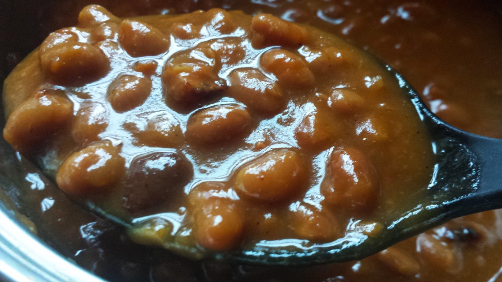 Baked beans. Not my favorite but you gotta have them