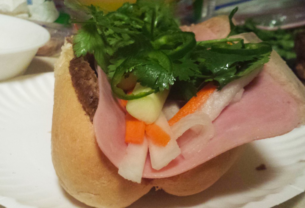 First crack at the homemade sandwich--light on veggies?