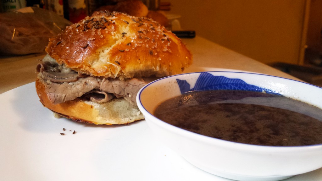 Beef on weck with jus