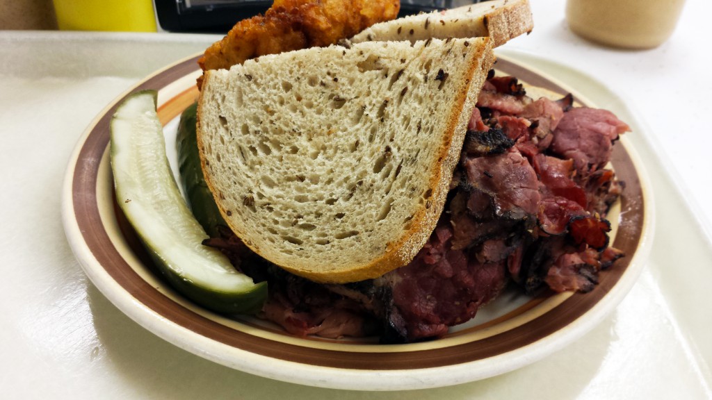 The pastrami on rye at Manny's