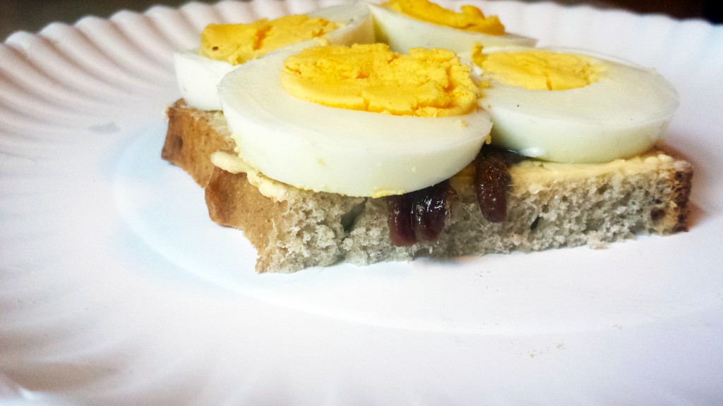 Anchovy and egg Butterbrot