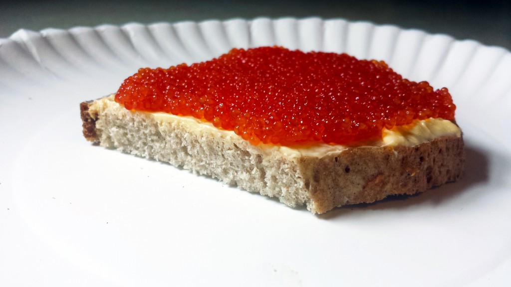 Red caviar Butterbrot
