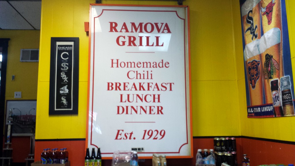 Ramova Grill sign