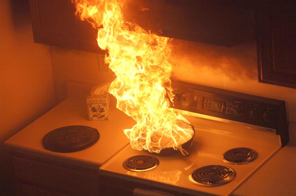 Stovetop grease fire