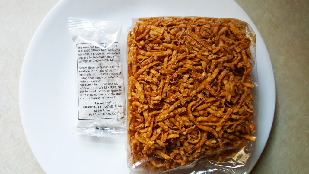 Contents of the Hoo Mee chow mein package