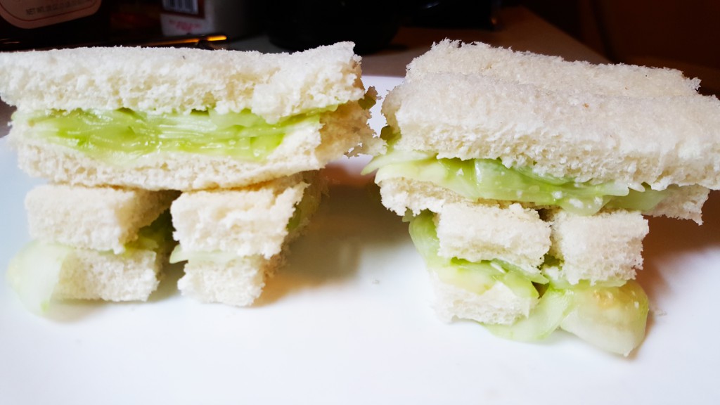 British style cucumber sandwiches