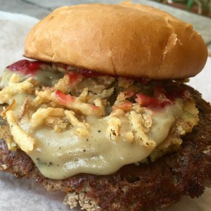 Eddie's Instagram shot of the burger.