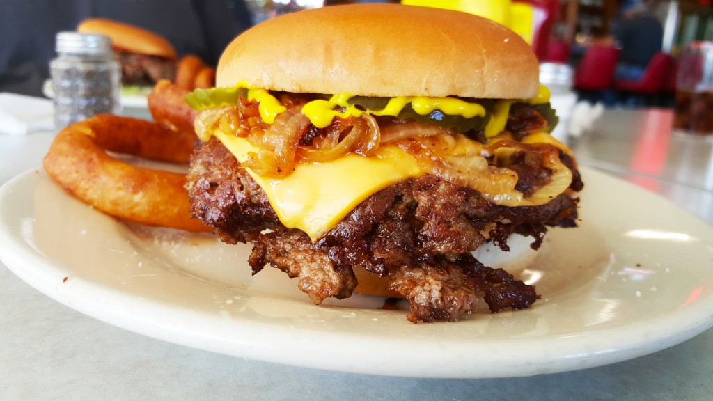 "Giant" double cheeseburger, Working Man's Friend, Indianapolis