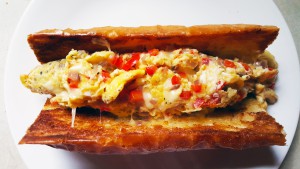pepper and egg sandwich