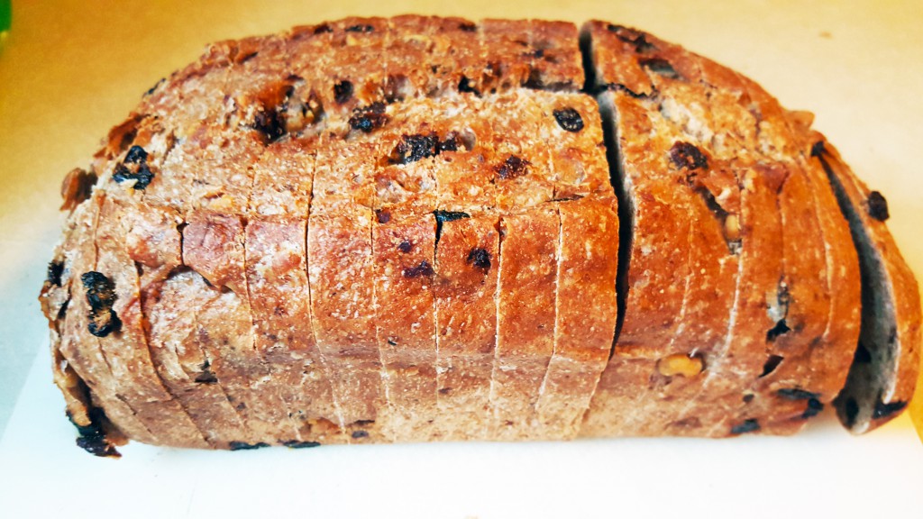 raisin and walnut bakery bread