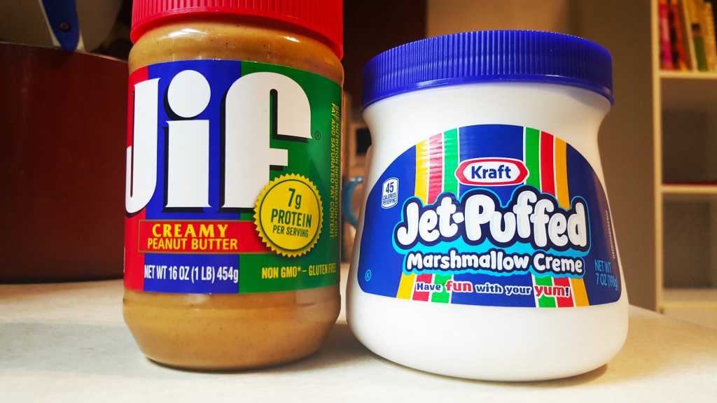 Jif Peanut Butter and Kraft Marshmallow Creme