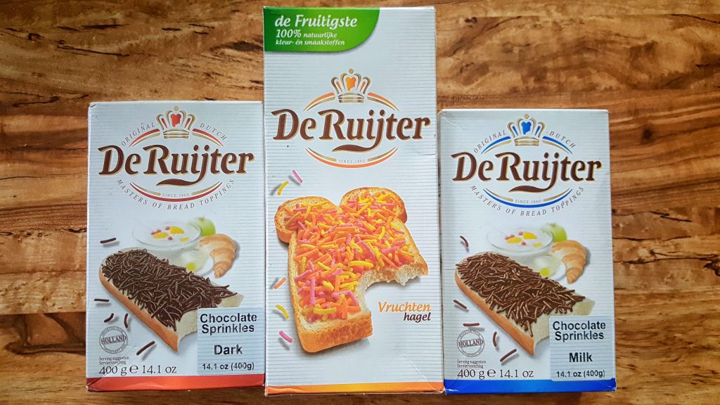 3 flavors of Dutch sprinkles