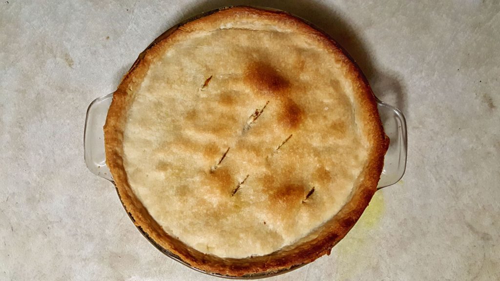 pot pie made from leftovers