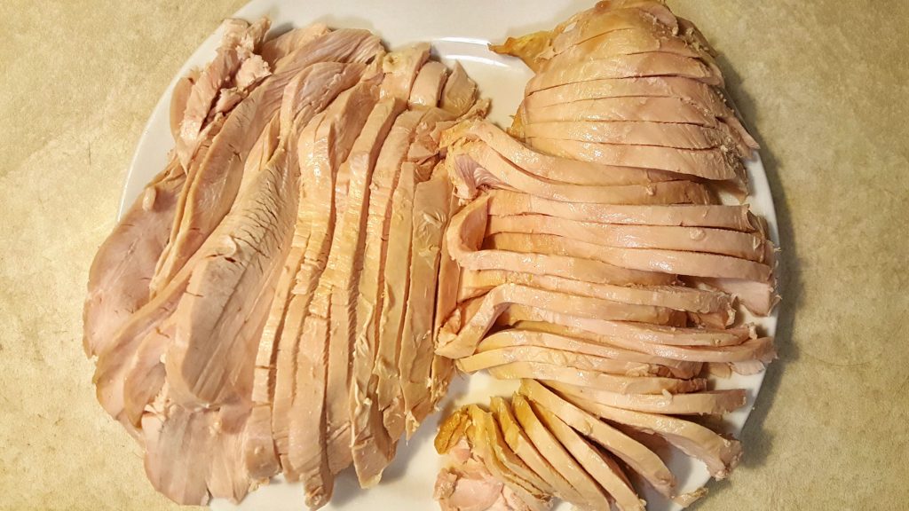 Sliced turkey breast