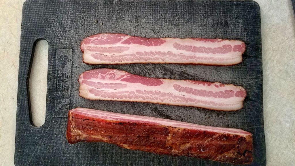 Homemade maple bacon