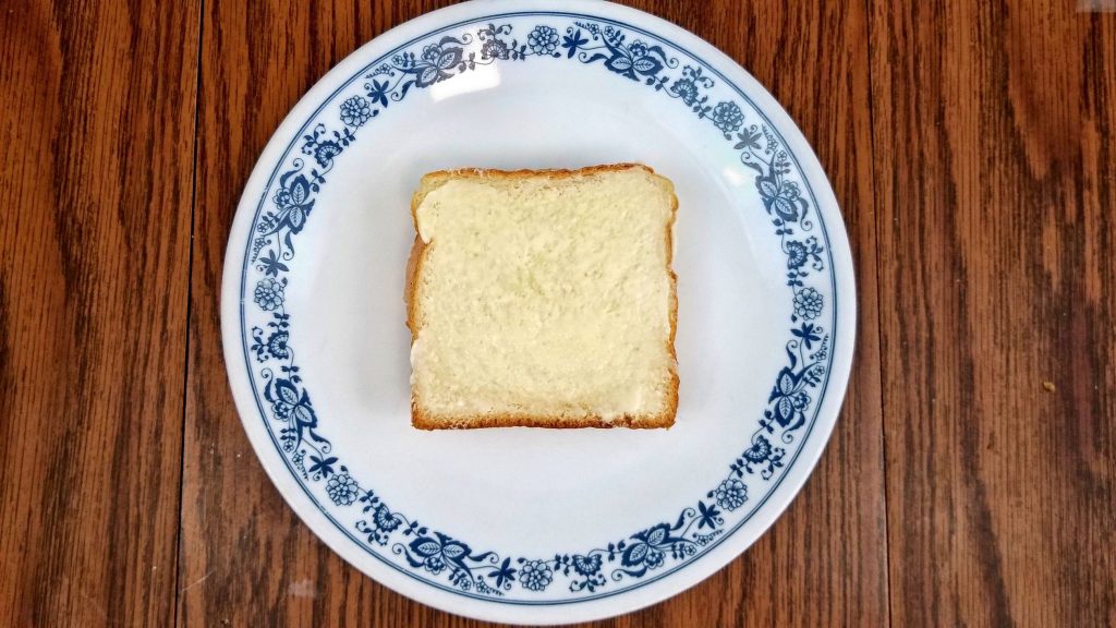 2nd slice of buttered bread