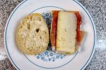 Prosciutto and fontina panino
