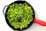Broccoli rabe sauteed with garlic and chili flakes