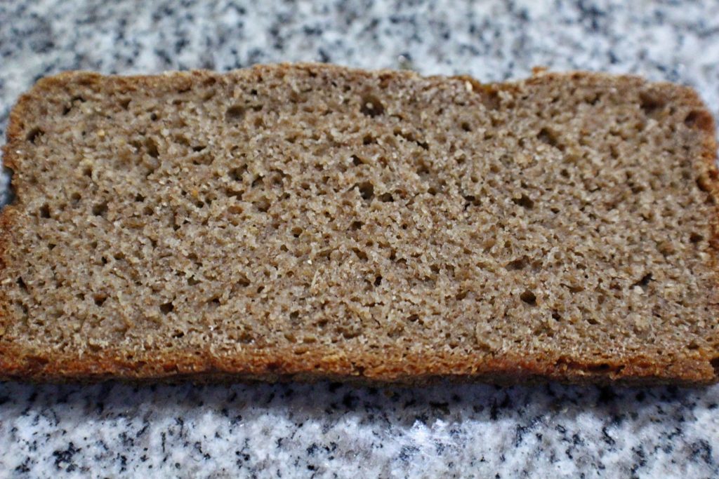 Homemade 100% rye bread