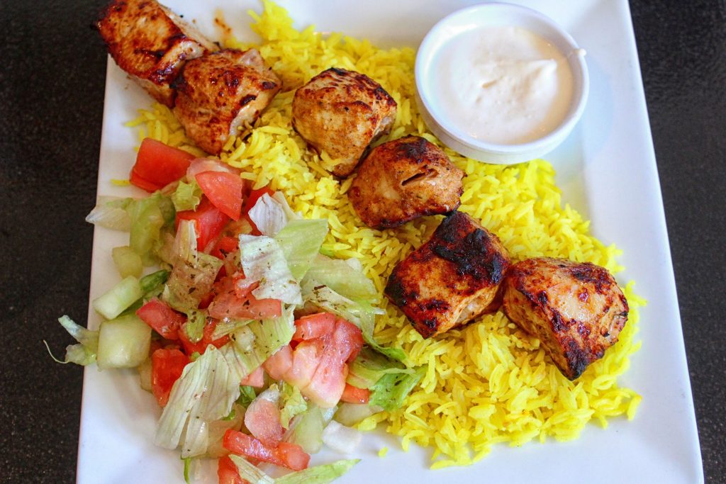 Chicken shish kebab from Dawali