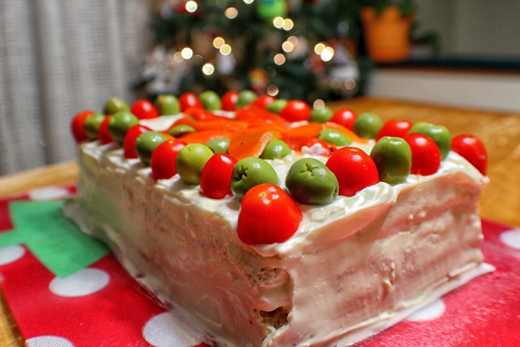 Sandwich cake for Christmas Eve