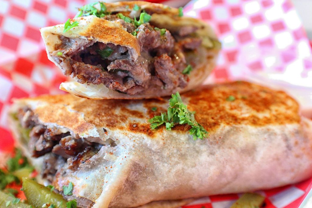 Beef shawarma wrap from Kabob-Q