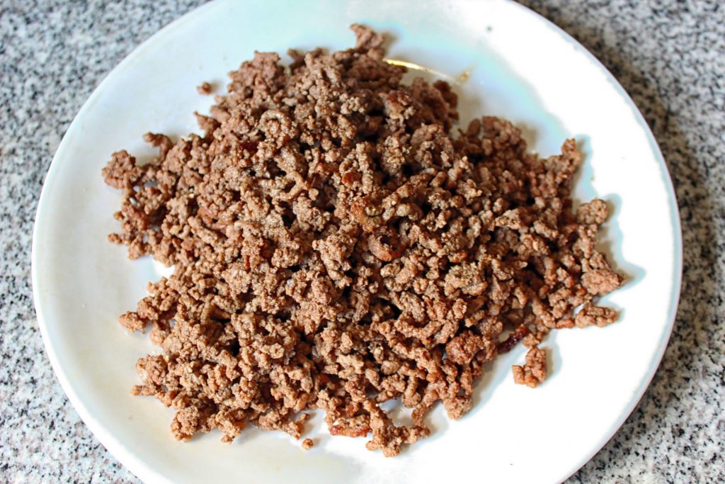 Ground beef, cooked