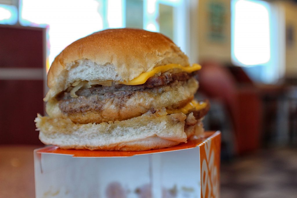 Double cheese slider from White Castle