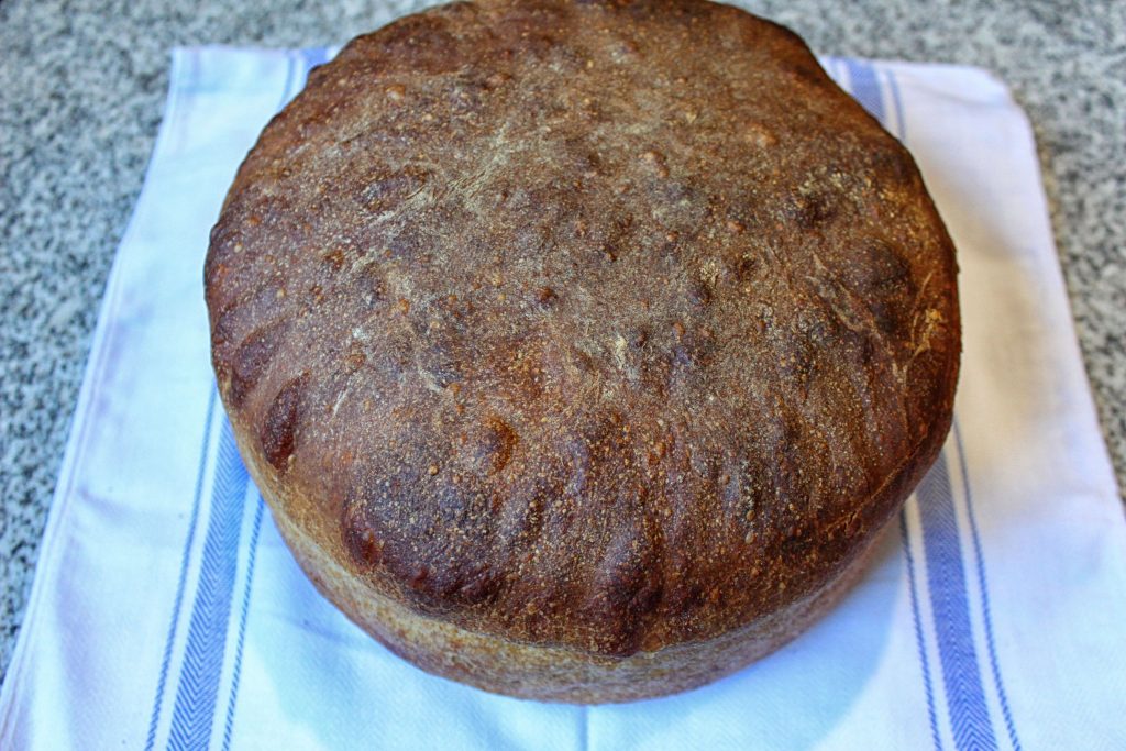 Homemade round of bread