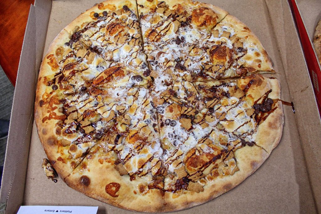 S'more pizza from Dimo's Pizza